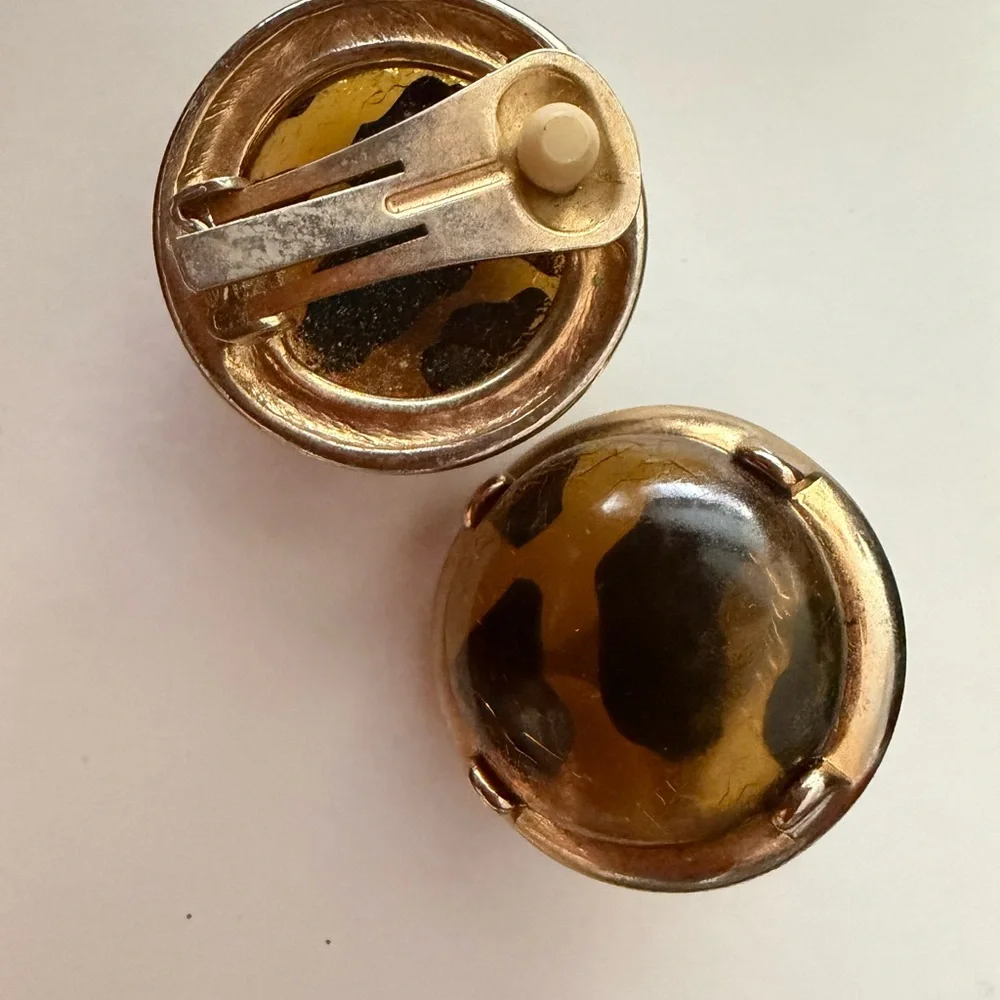 M Jent Vintage Leopard Clip-On Earrings and Pendant - Picture 3 of 7